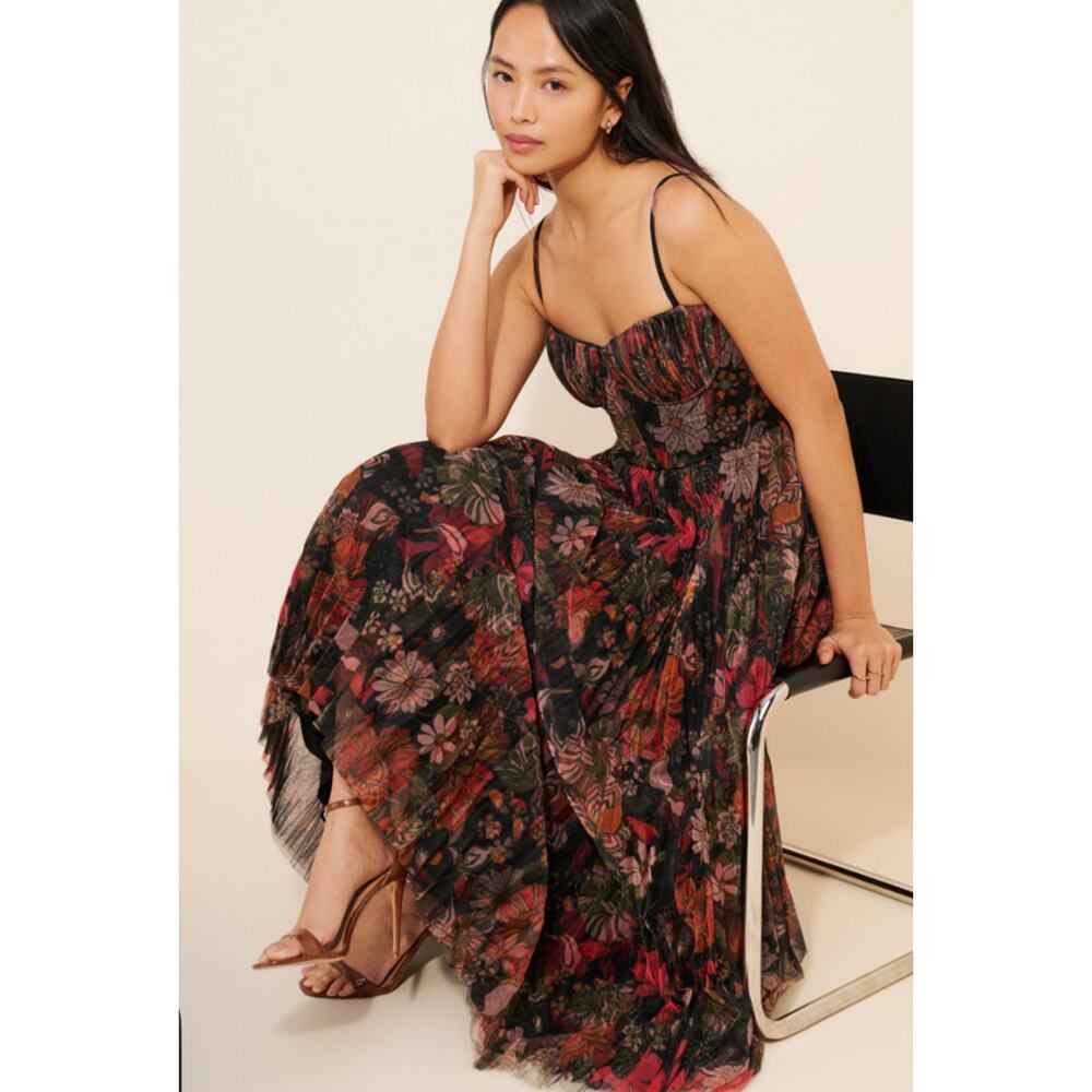 Hutch Willa Bustier Tulle Maxi Dress Size 4 - Picture 2 of 7
